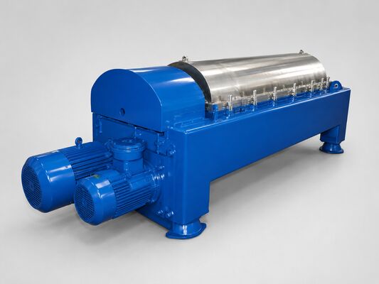 Tweefasige decantercentrifuge voor pulp en ontinktingsslib