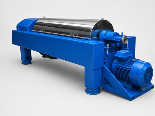 Centrifuge met driefasende decanter voor de terugwinning van gebruikte kookolie